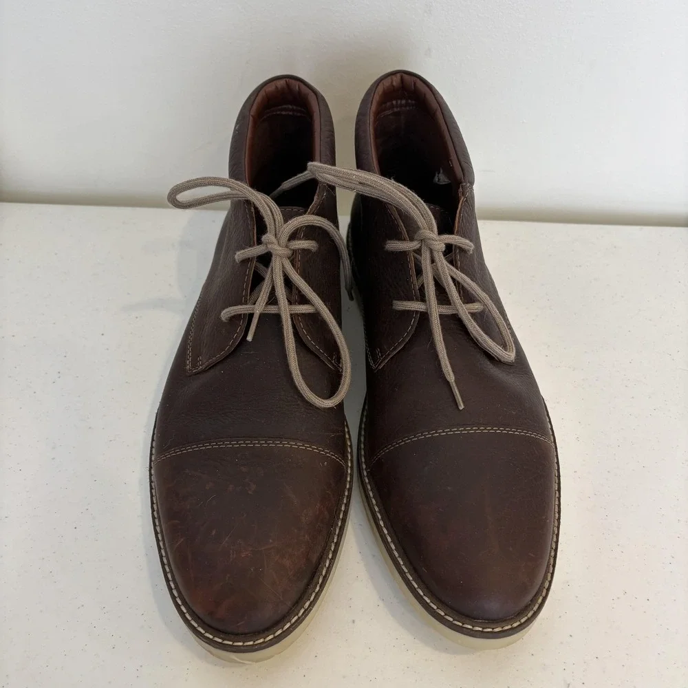 Clarks Collection Shoes Mens Size 11 Brown Leather Chukka Boots Ultimate Comfort